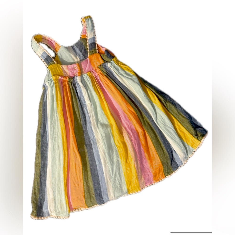 Tahari Girl’s 3T Rainbow Stripe Dress with Slip – Excellent Condition - Picture 2 of 4